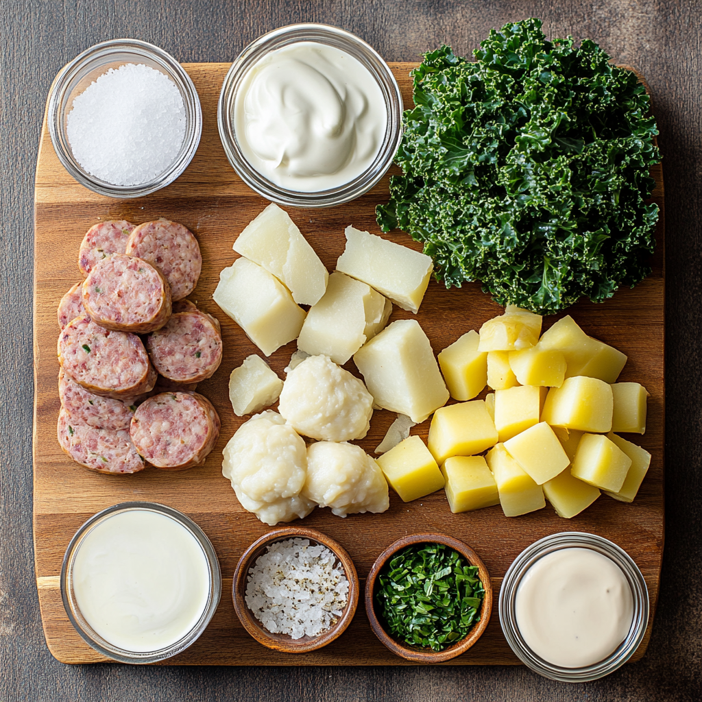 Zuppa Toscana Soup ingredients