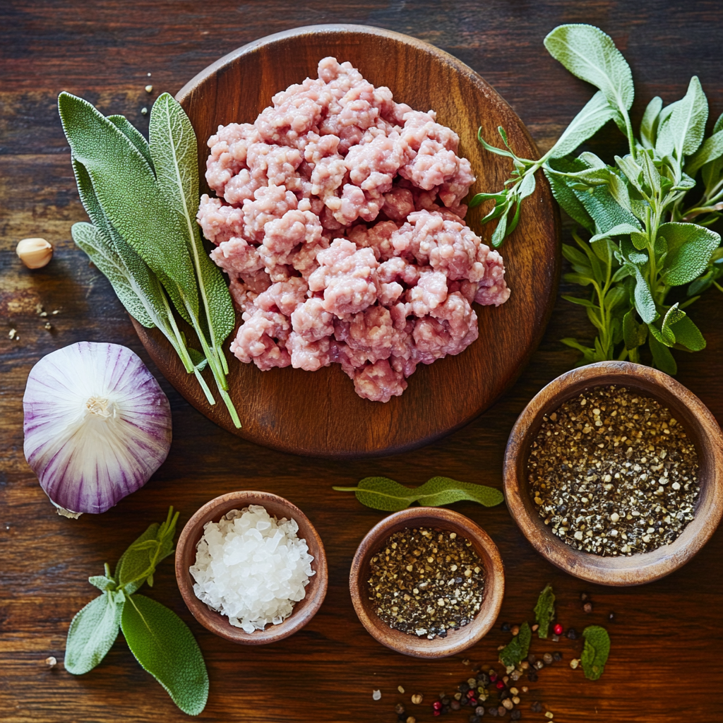 Air Fryer Turkey Breakfast Sausage ingredients
