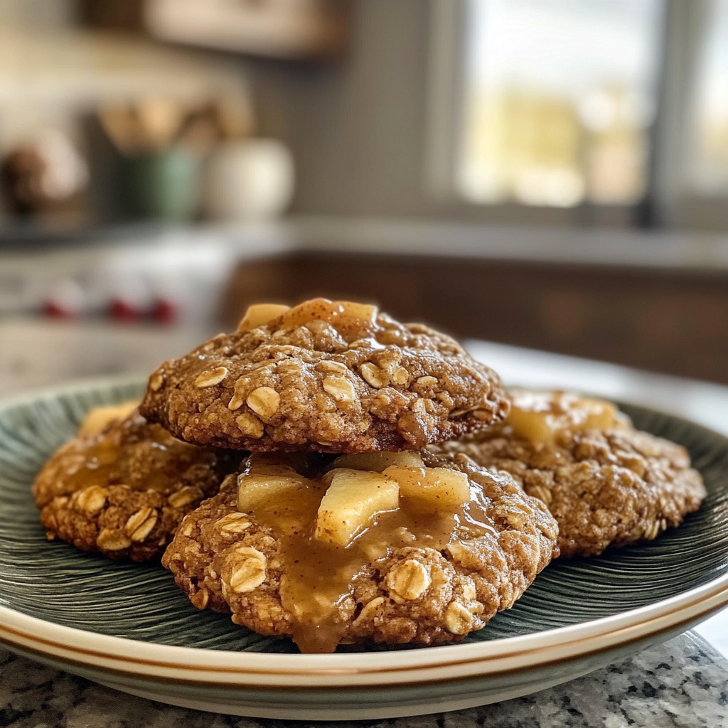 Apple Cinnamon Oatmeal Cookies
