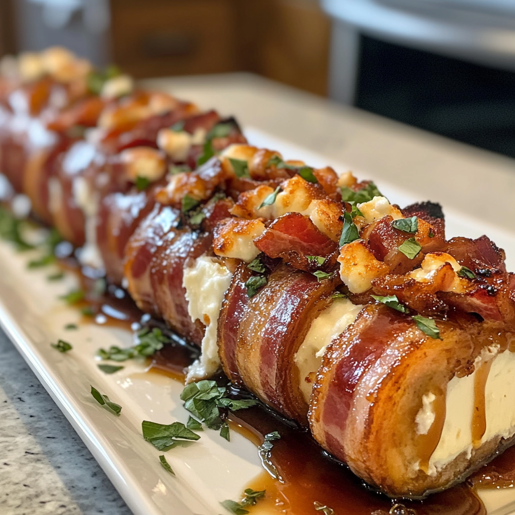 Bacon Goat Cheese Appetizer Log