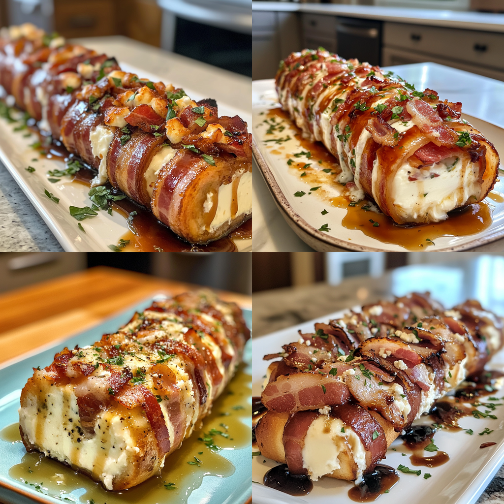 Bacon Goat Cheese Appetizer Log