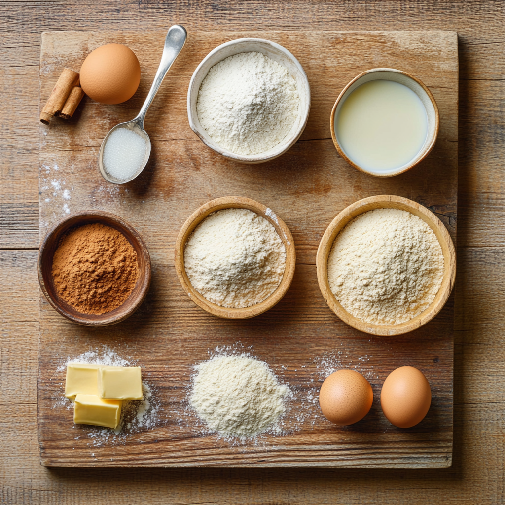 Baked Cinnamon Sugar Donuts ingredients