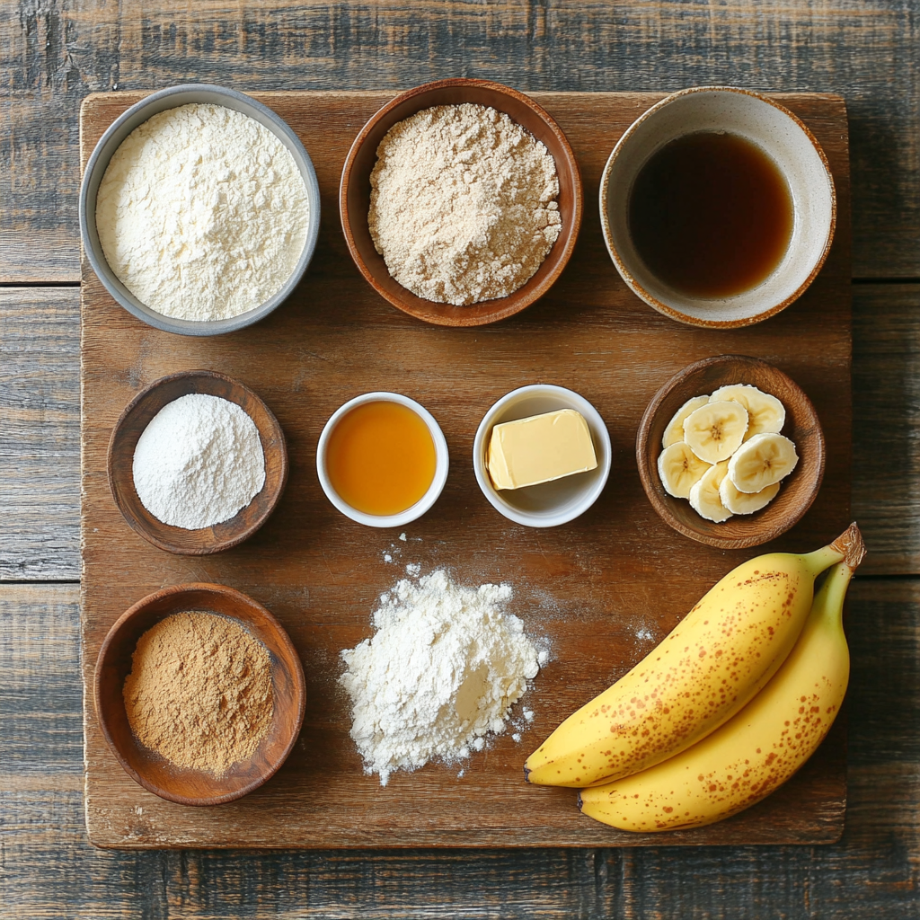 Banana Bread Cookies with Maple Glaze ingredients