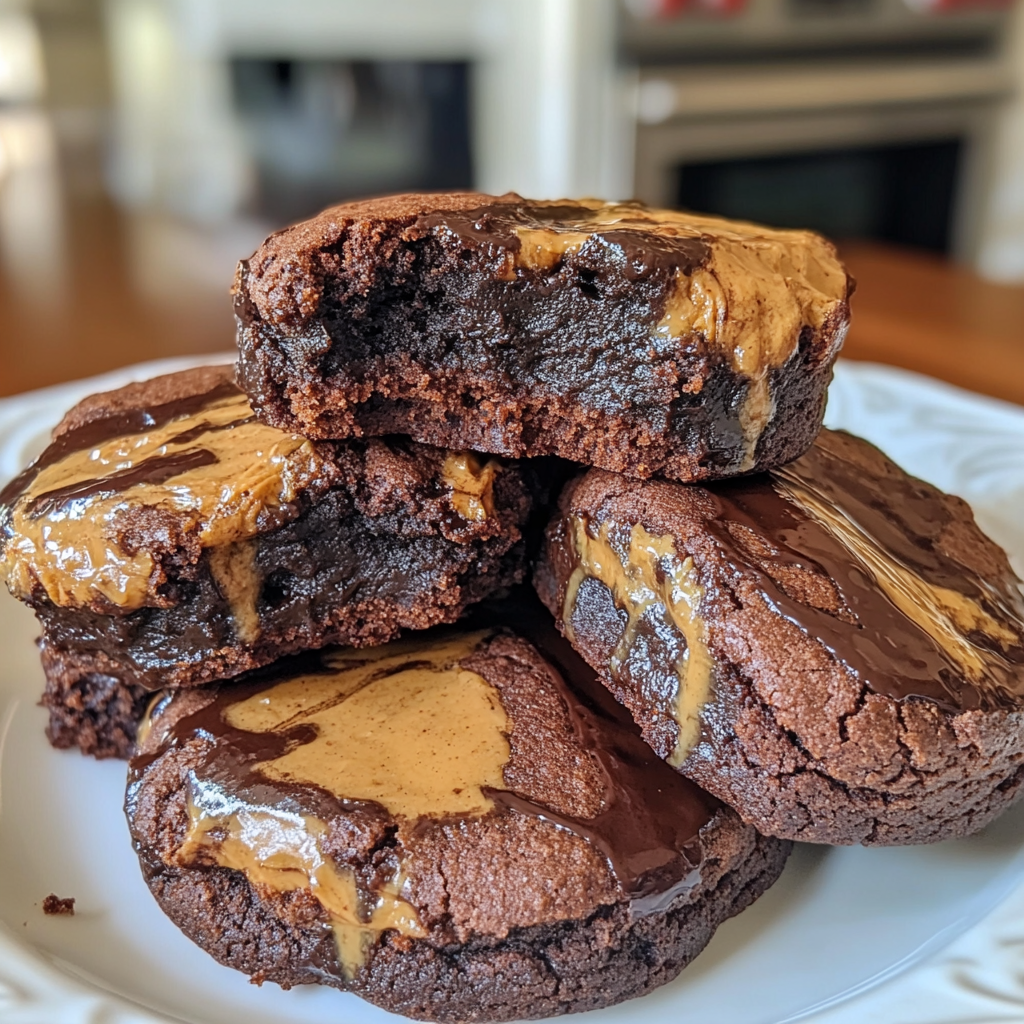 Buckeye Brownie Cookies