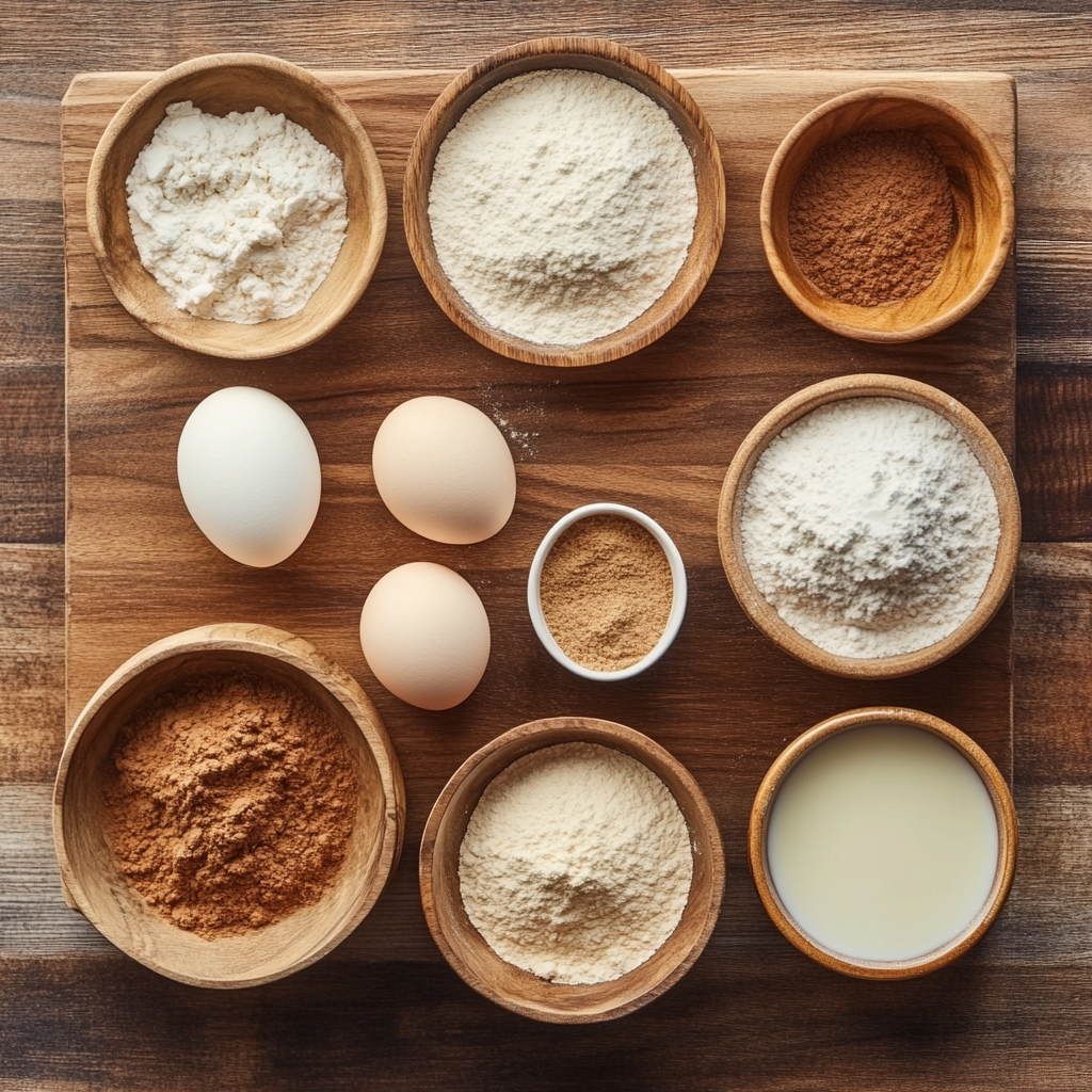 Cinnamon Swirl Quick Bread ingredients