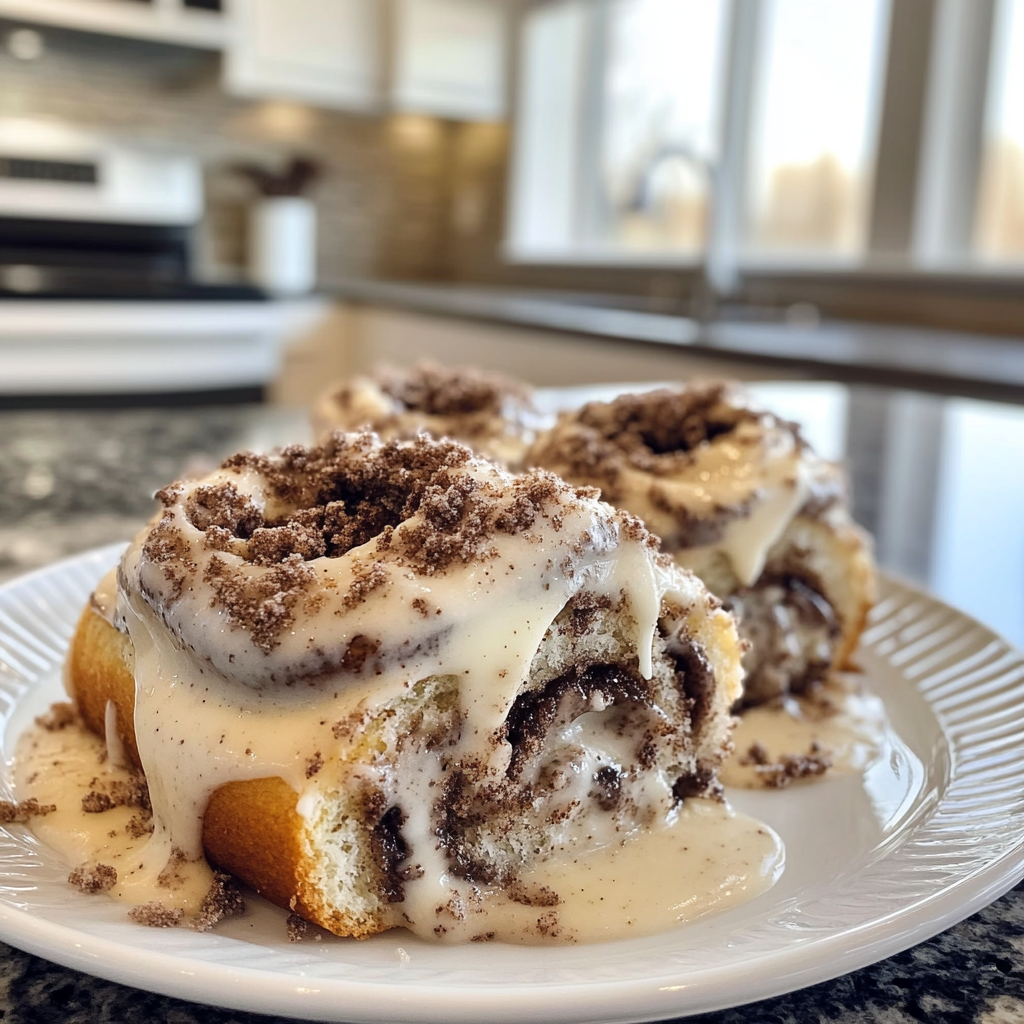 Cookies and Cream Cinnamon Rolls