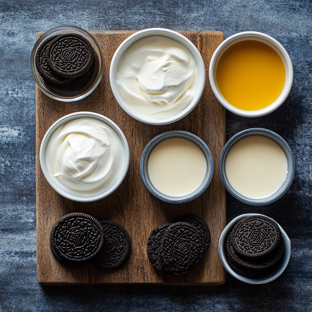 Cookies and Cream Ice Cream ingredients