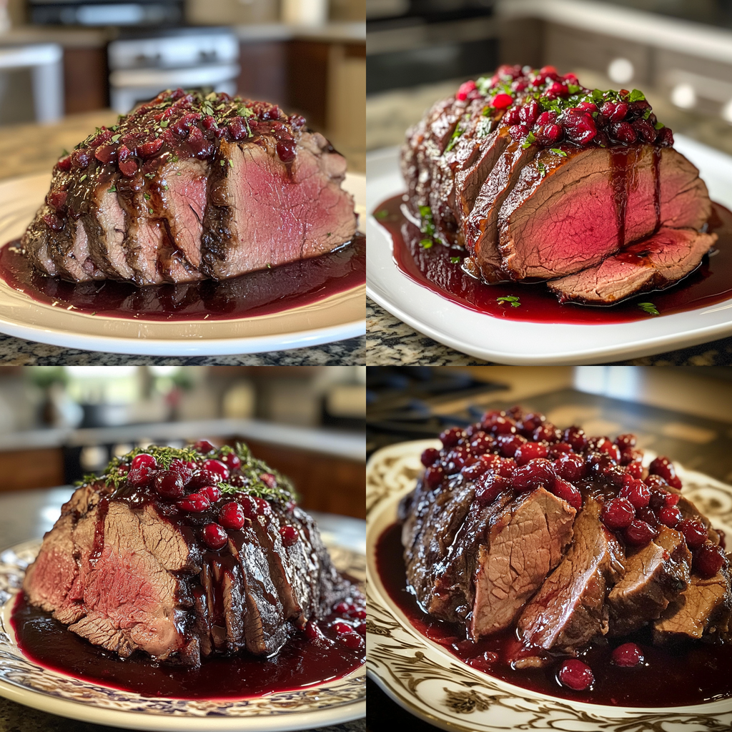 Cranberry Balsamic Roast Beef Recipe