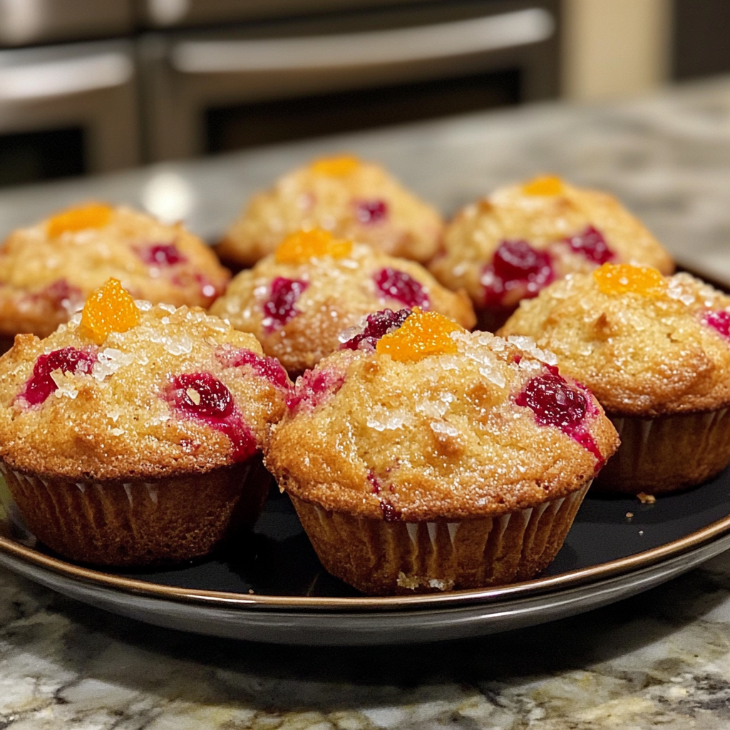 Cranberry Muffins with Orange Zest