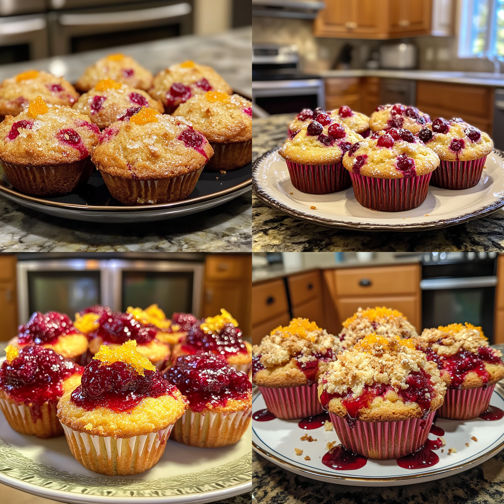 Cranberry Muffins with Orange Zest