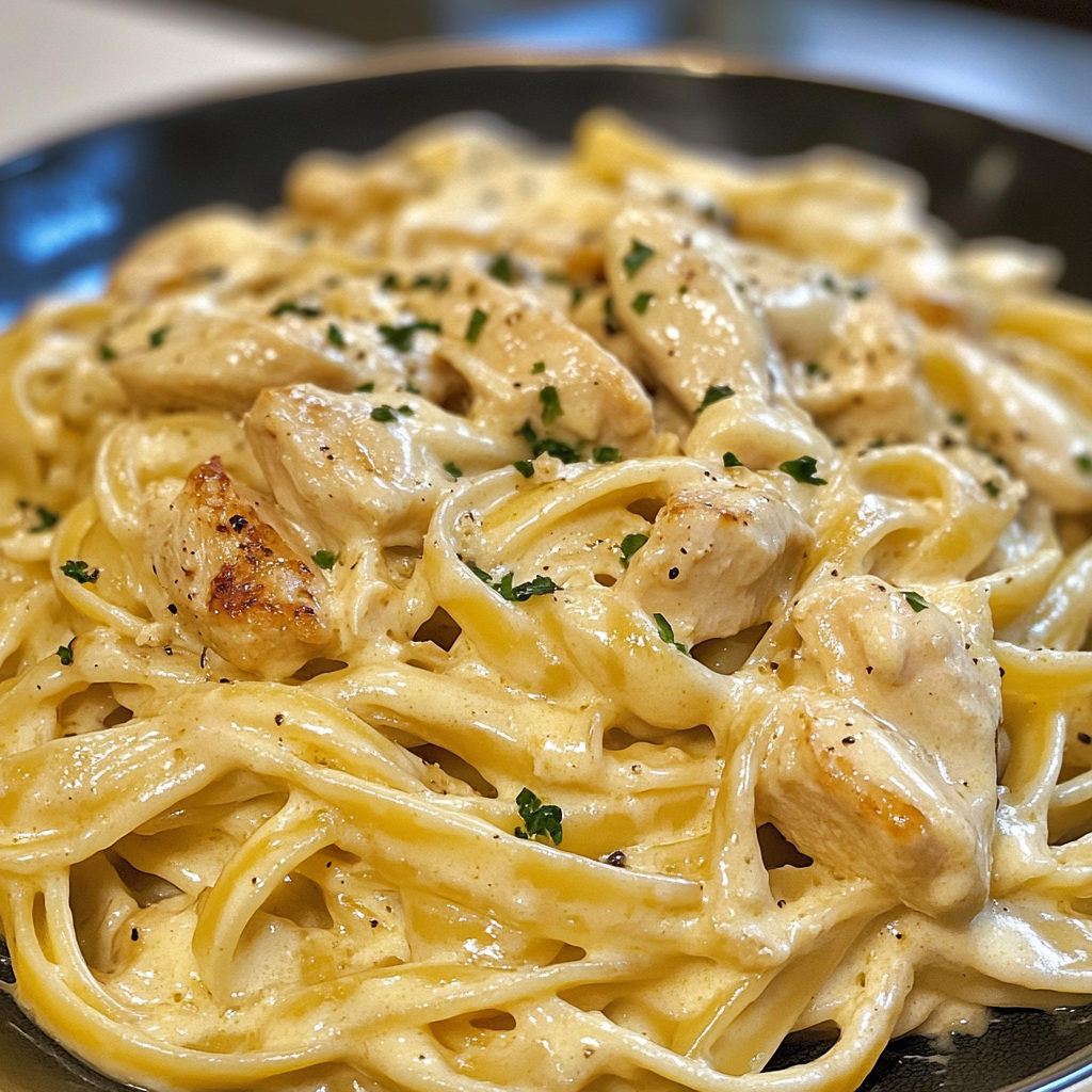 Creamy Pasta with Chicken and Garlic in 30 Minutes