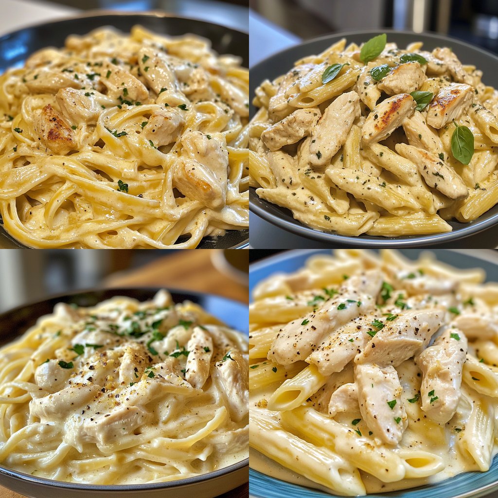 Creamy Pasta with Chicken and Garlic in 30 Minutes