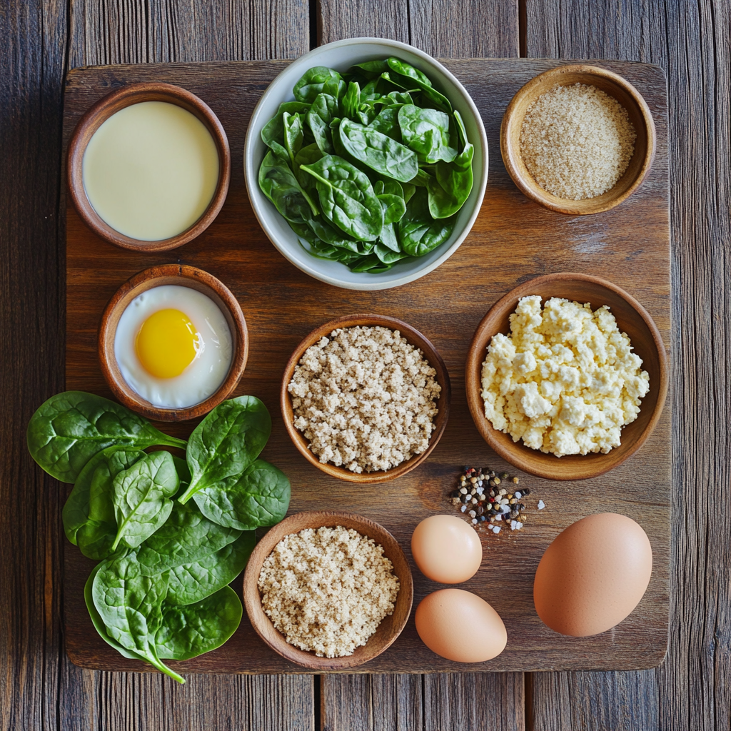 Creamy Spinach Turkey Meatballs Recipe ingredients