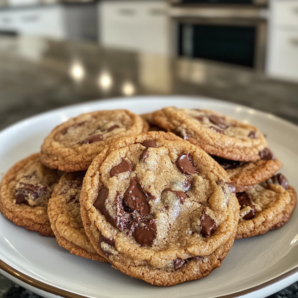 Crispy and Chewy Chocolate Chip Cookies Recipe
