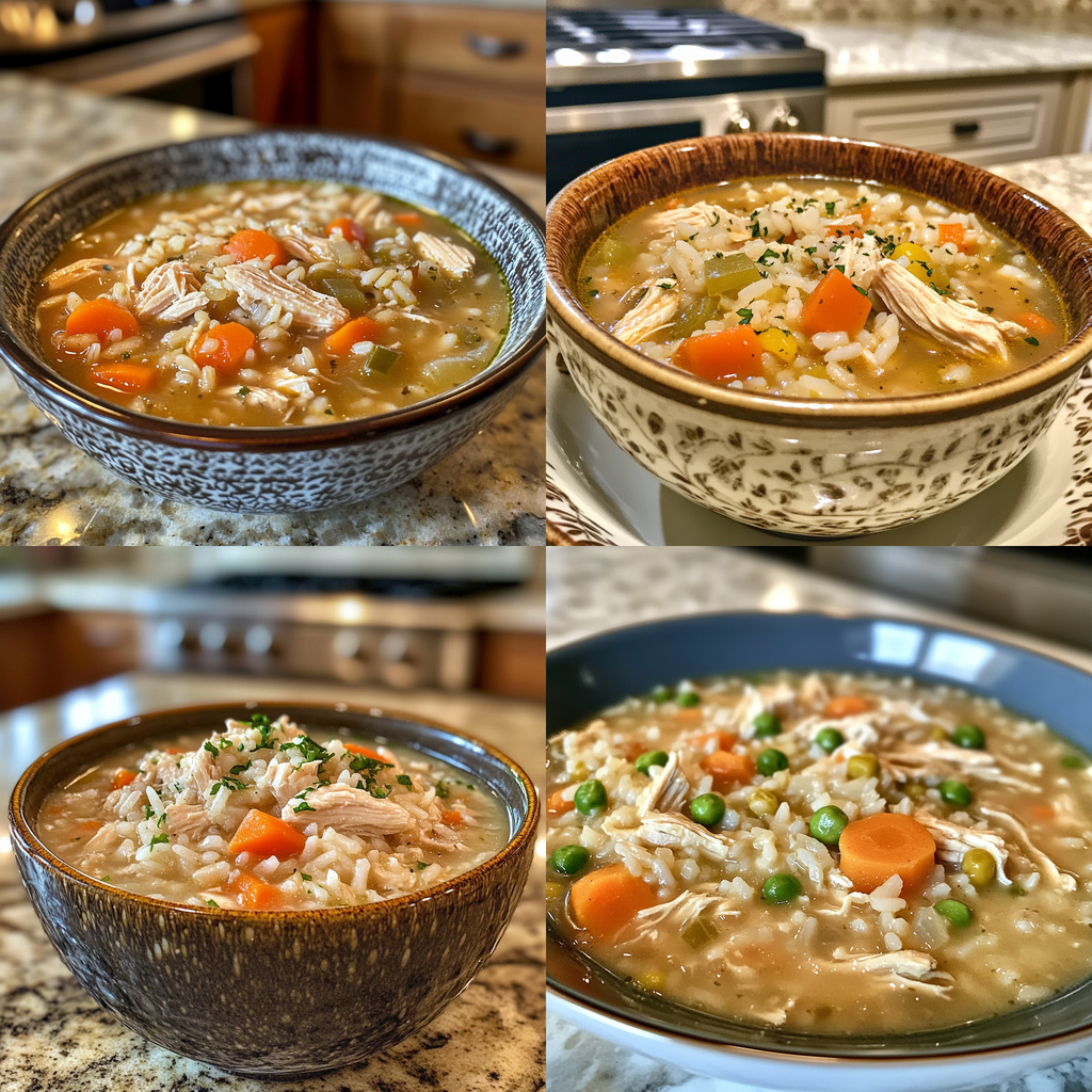 Crockpot Chicken and Rice Soup