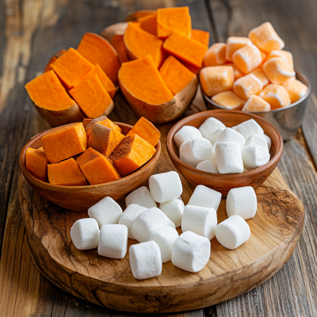 Crockpot Sweet Potatoes ingredients