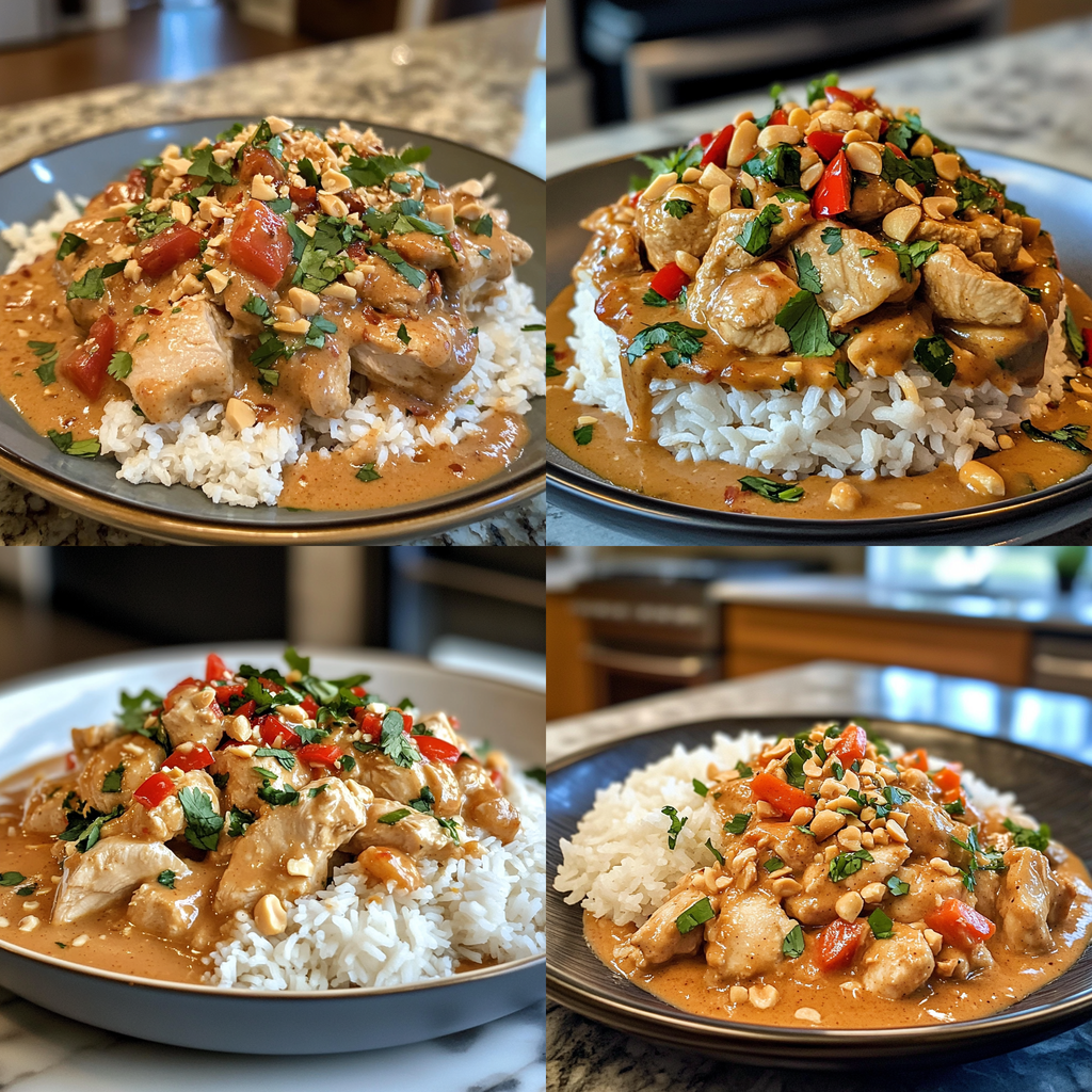 Crockpot Thai Peanut Chicken