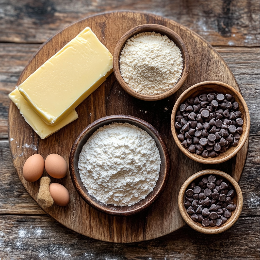 Easy Chocolate Chip Cheesecake Cookies Recipe ingredients