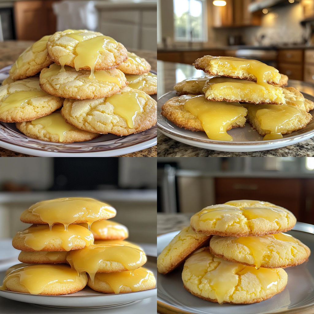 Easy Gooey Butter Cookies with Yellow Cake