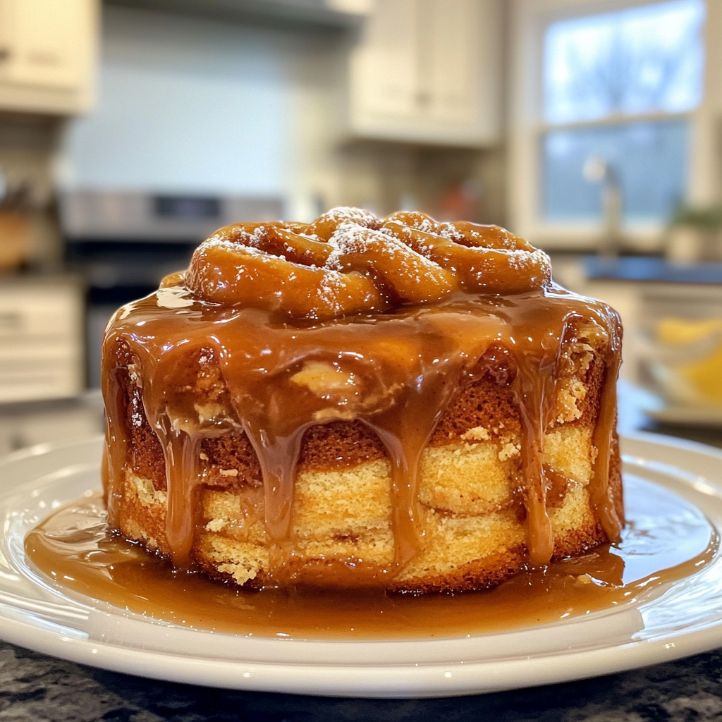Giant Cinnamon Roll Cake