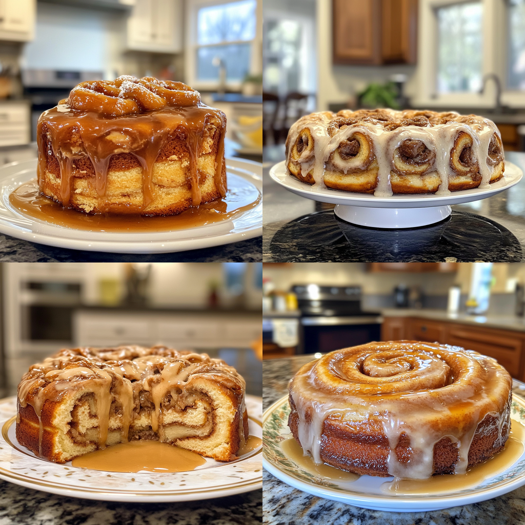 Giant Cinnamon Roll Cake
