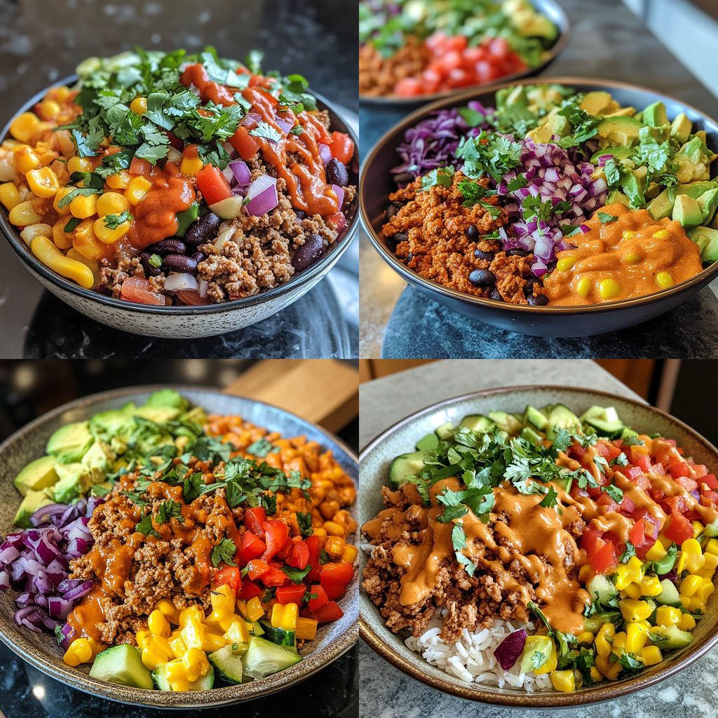Ground Turkey and Veggie Taco Bowls – Meal Prep Winner
