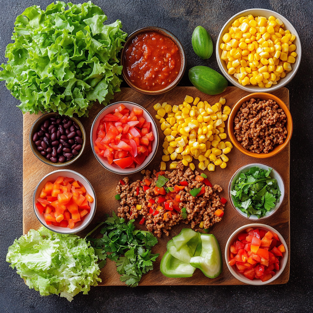 Ground Turkey and Veggie Taco Bowls – Meal Prep Winner ingredients