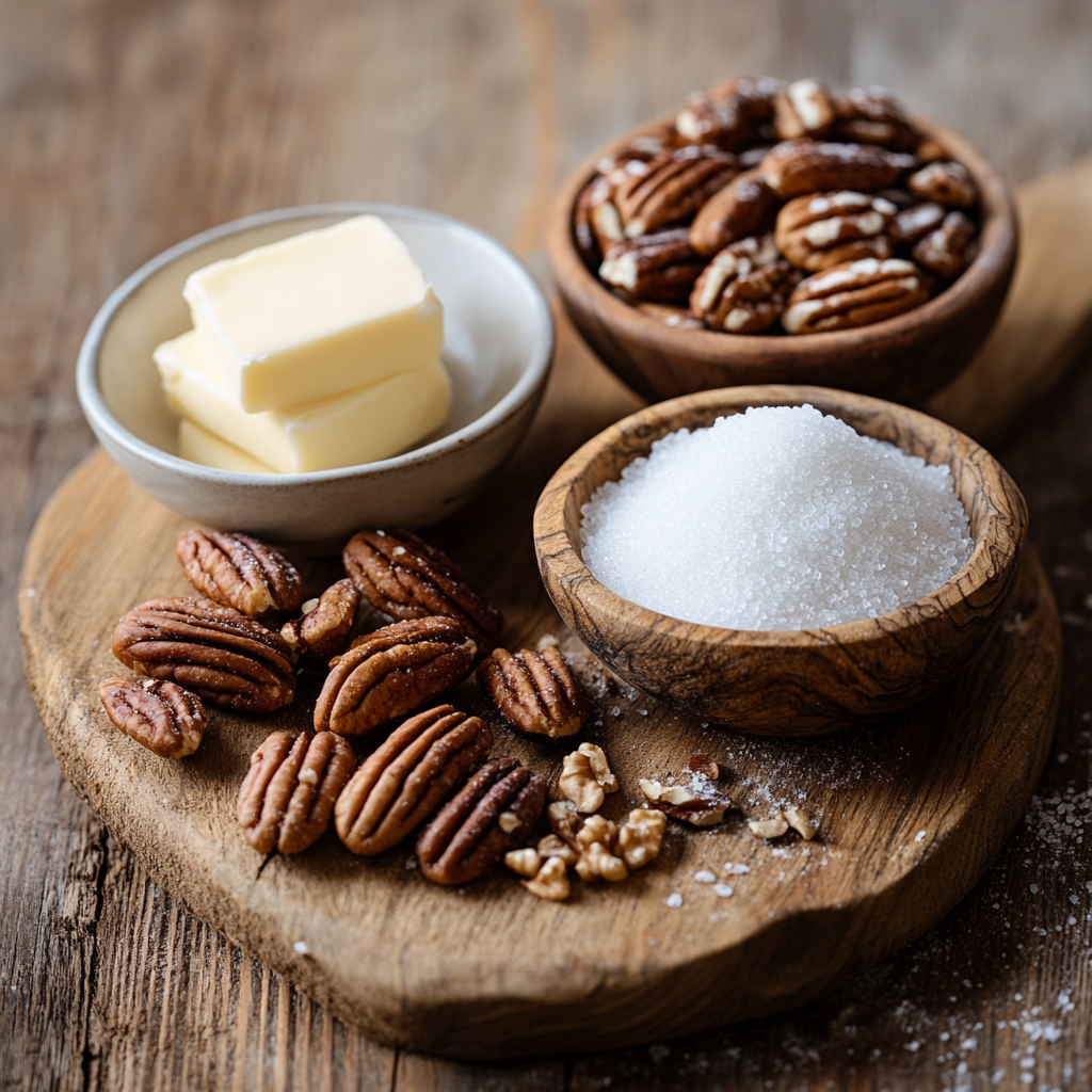 Homemade Candied Nuts ingredients
