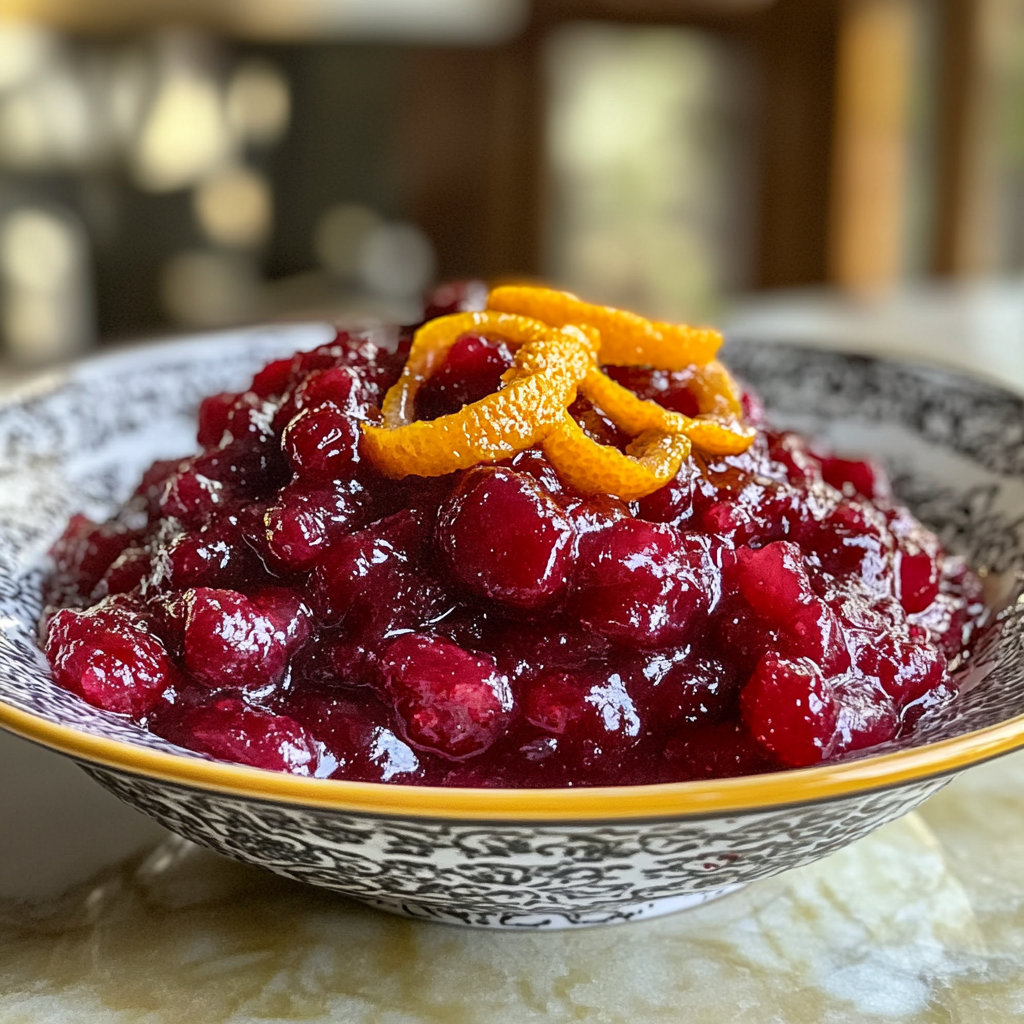 Homemade Cranberry Sauce with Orange Zest