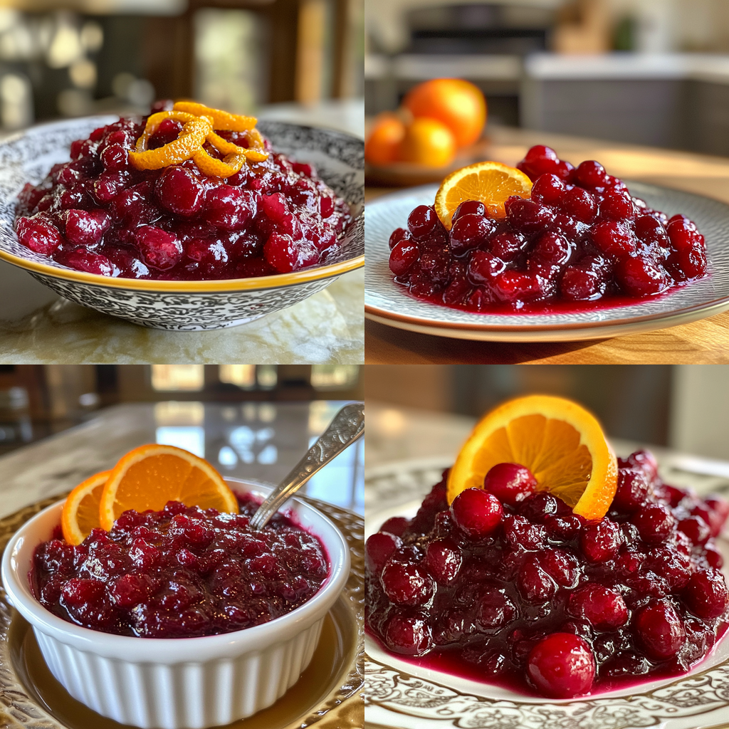 Homemade Cranberry Sauce with Orange Zest