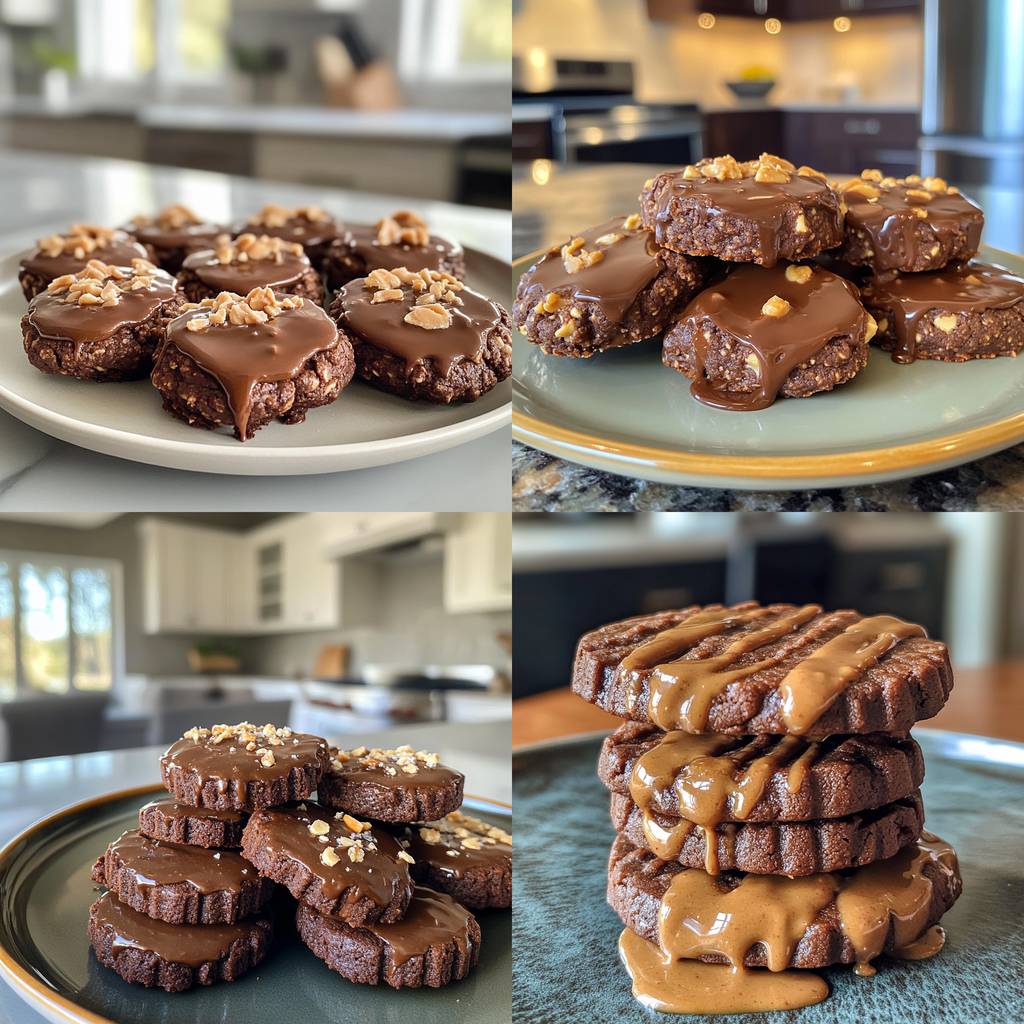 No Bake Chocolate Peanut Butter Cookies