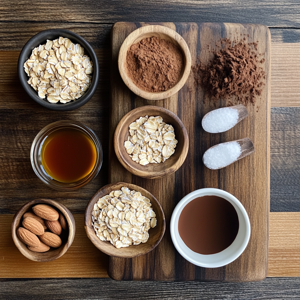 No Bake Chocolate Peanut Butter Cookies ingredients