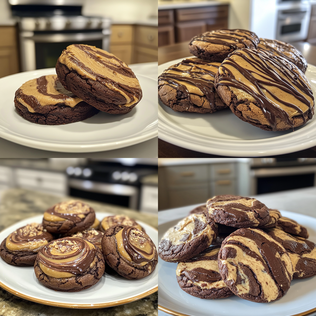 Peanut Butter Brownie Swirl Cookies