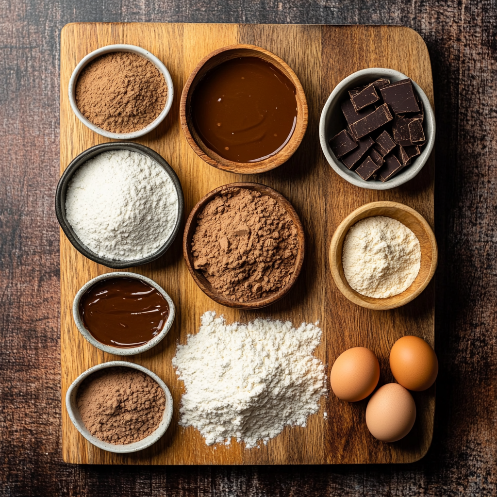 Peanut Butter Brownie Swirl Cookies ingredients