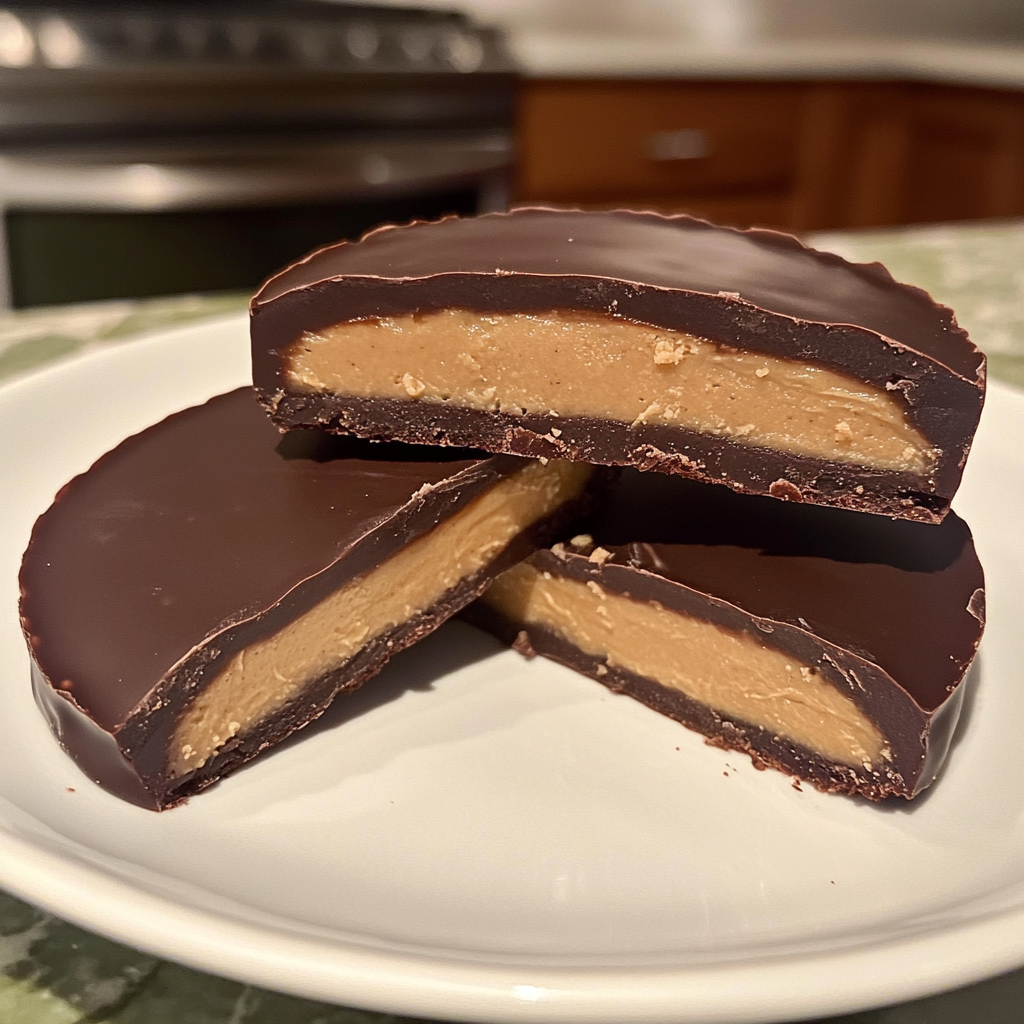 Peanut Butter Chocolate Half Moons