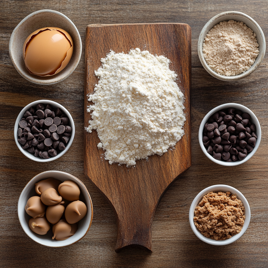 Peanut Butter Chocolate Half Moons ingredients