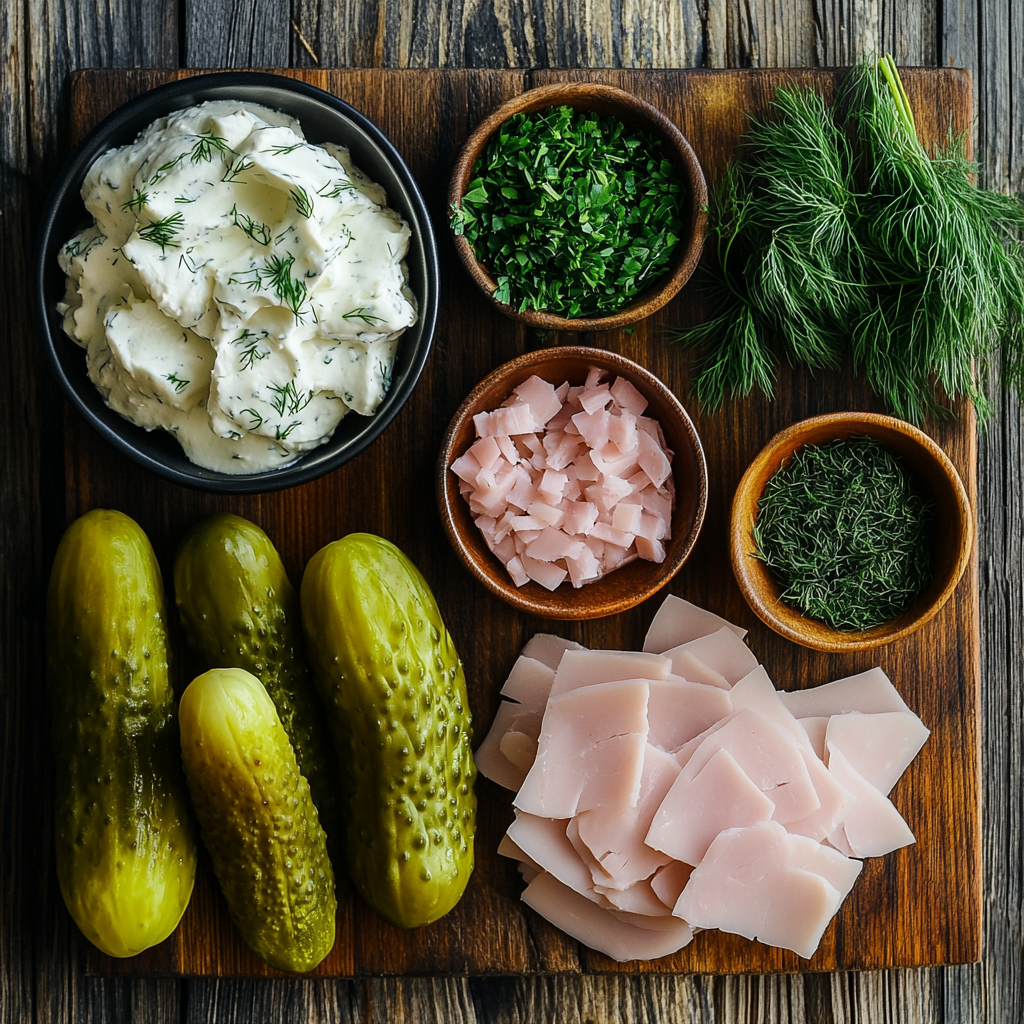 Pickle Roll Ups ingredients
