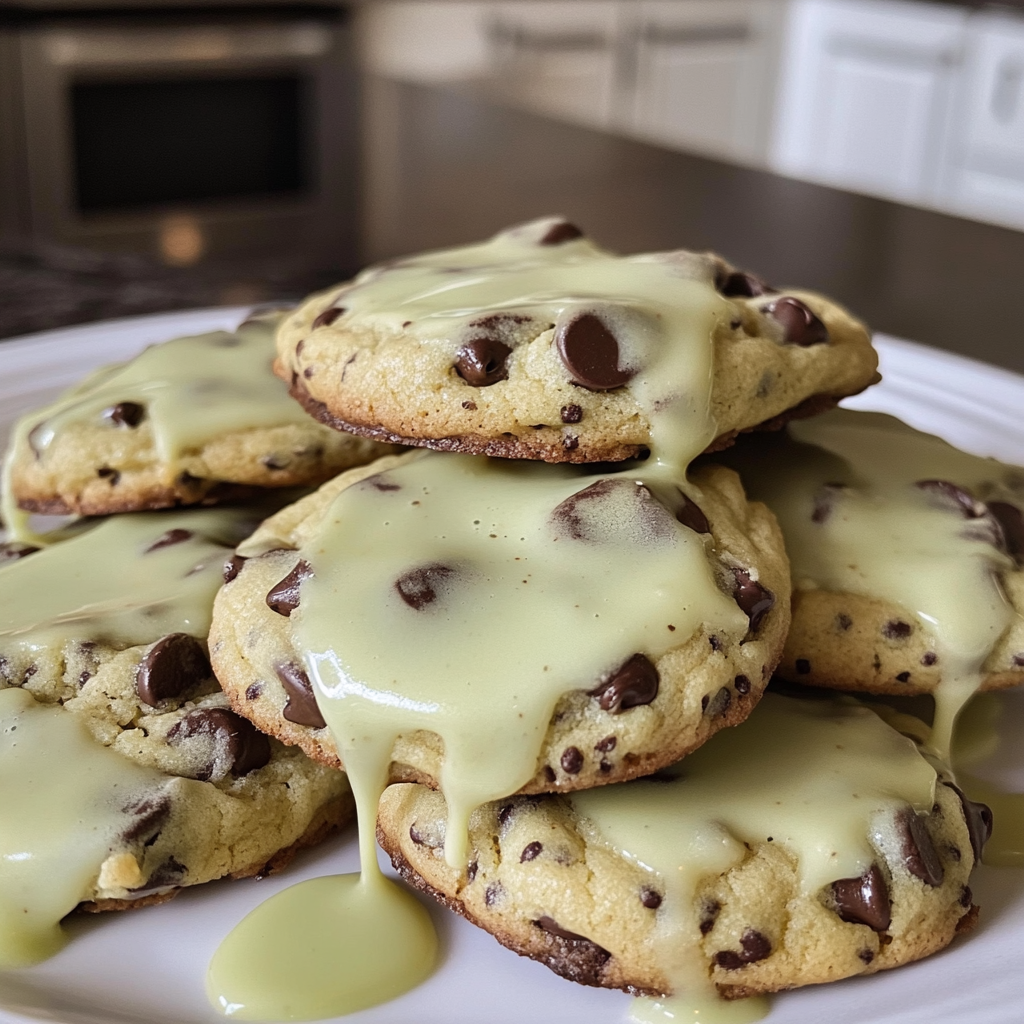 Pistachio Cream Chocolate Chip Cookies Recipe