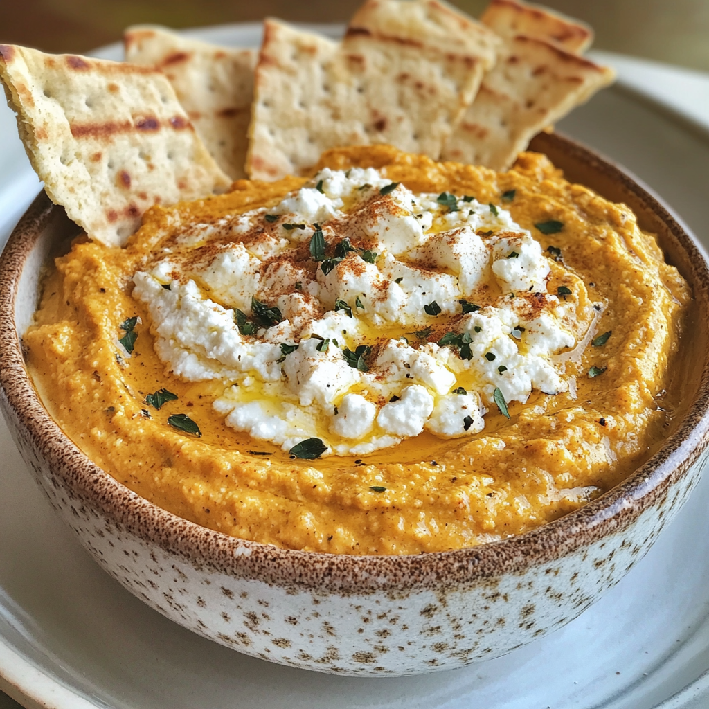 Pumpkin Whipped Feta Dip
