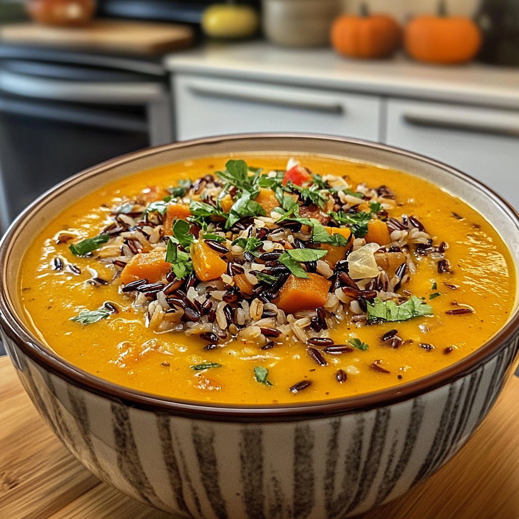 Pumpkin Wild Rice Soup ingredients