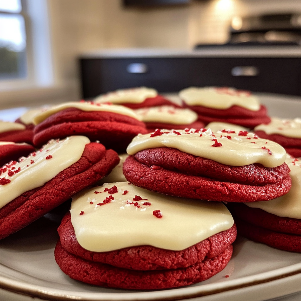 Red Velvet Cookies with Cream Cheese Frosting Recipe
