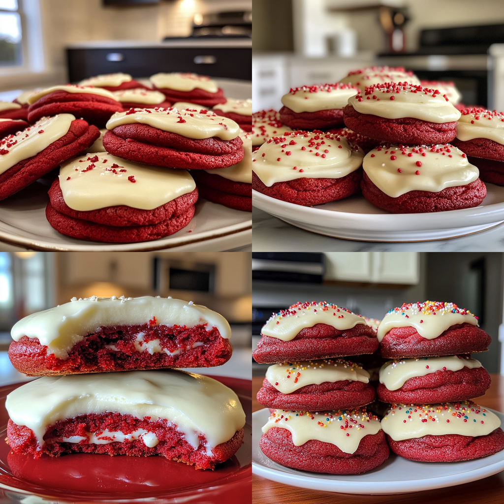 Red Velvet Cookies with Cream Cheese Frosting Recipe