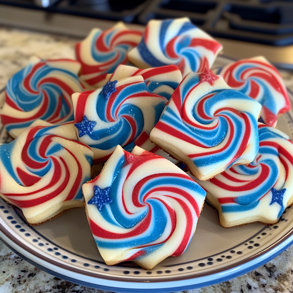 Red, White and Blue Pinwheel Icebox Cookies – A Festive Fourth of July Favorite