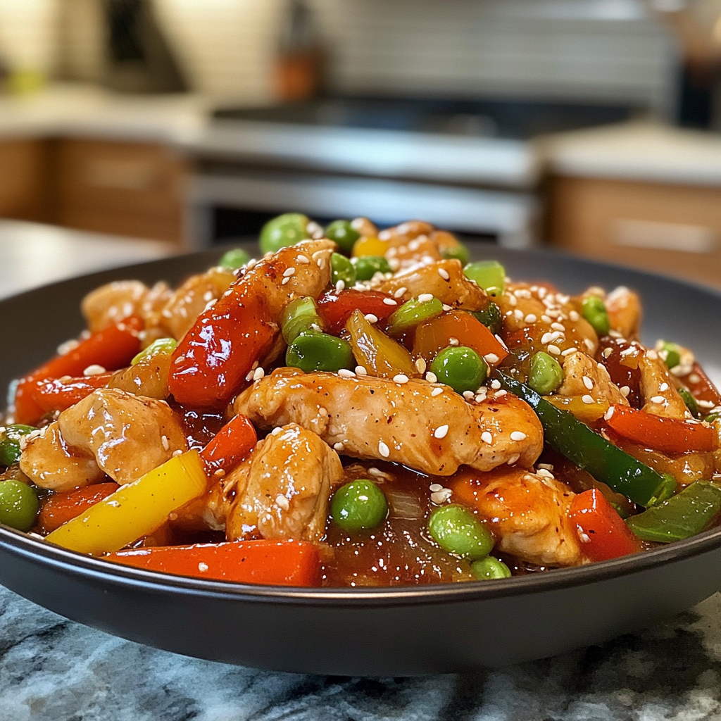 Savor Hot Honey Sesame Rotisserie Chicken Stir Fry Tonight