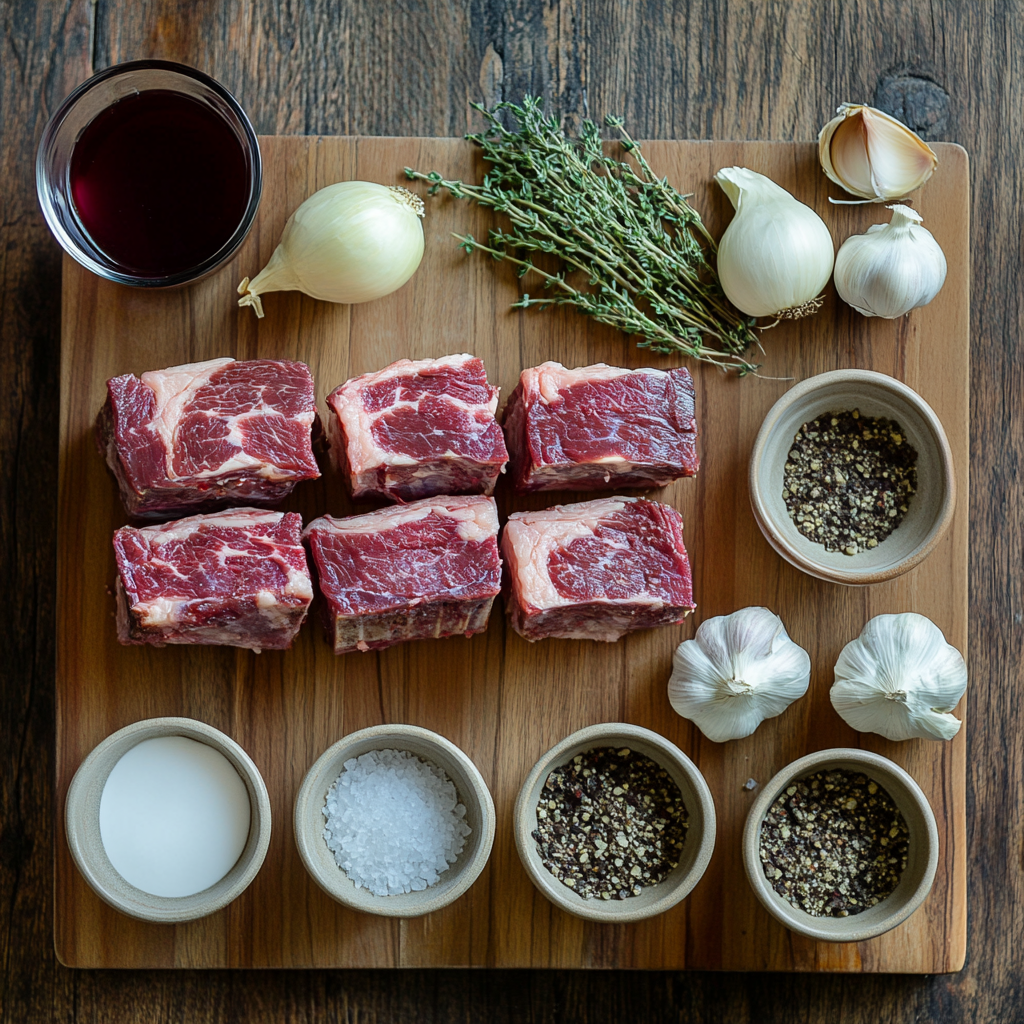 Short Ribs ingredients