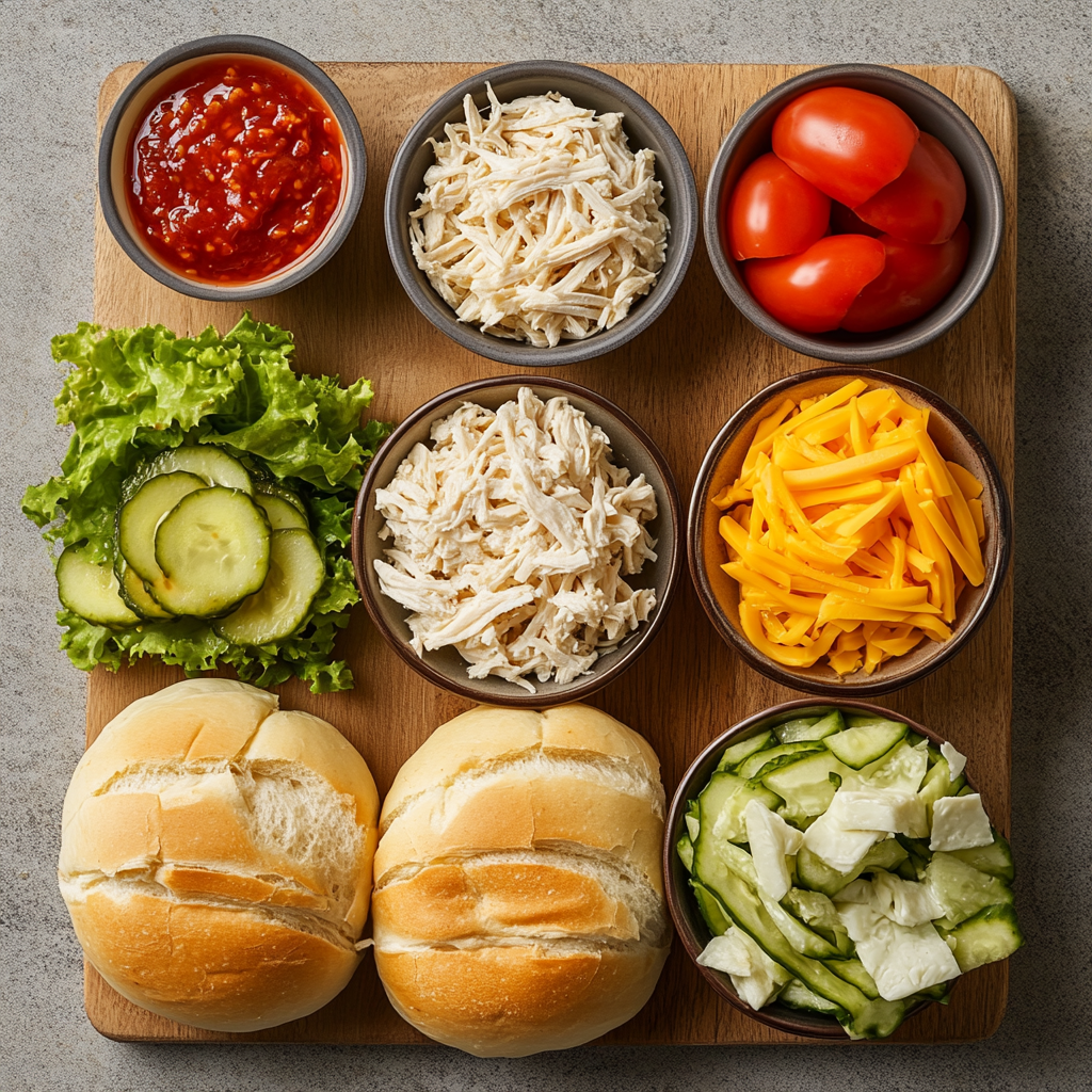 Spicy Rotisserie Chicken Sandwich That Packs a Flavor Punch ingredients