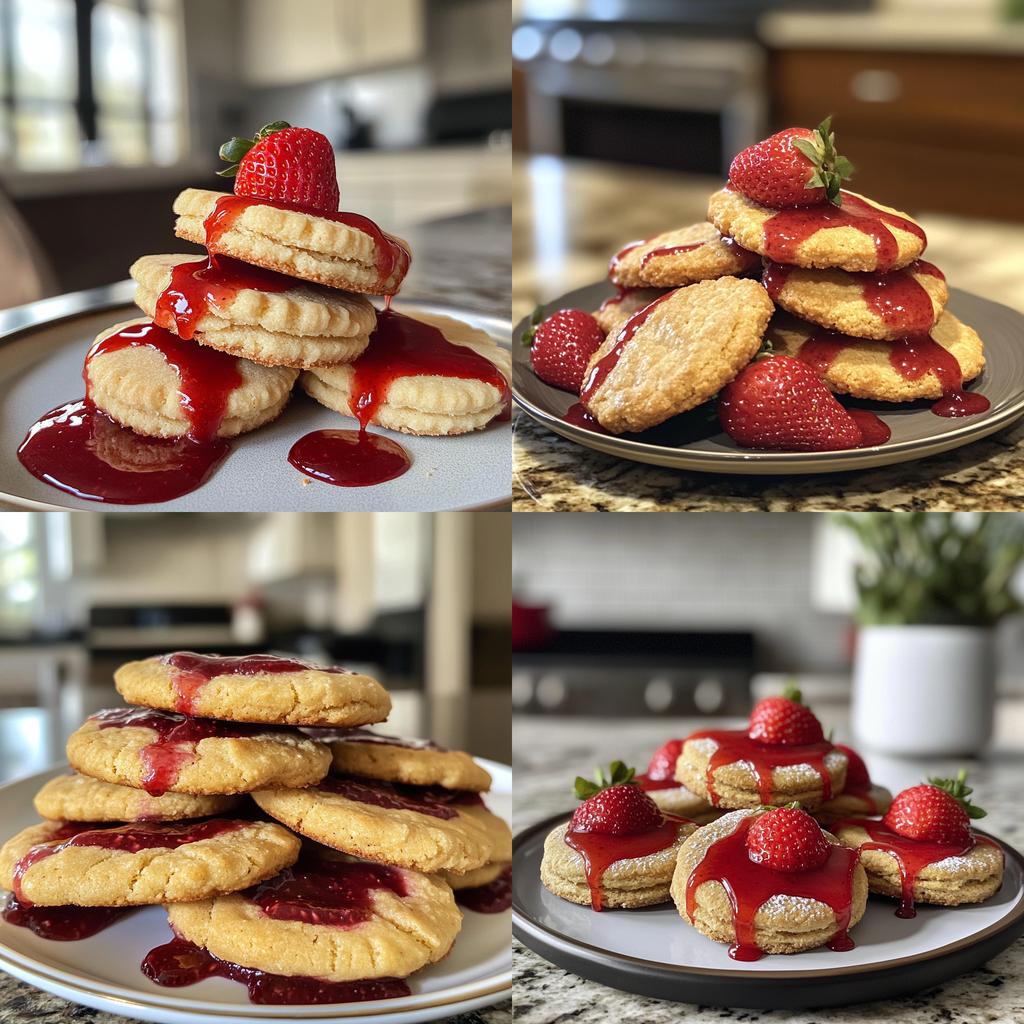 Strawberry Biscuit Cookies
