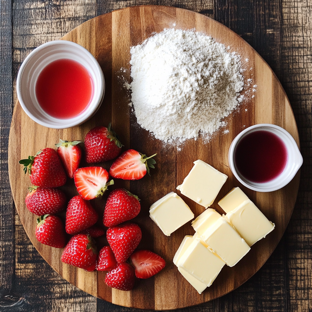 Strawberry Biscuit Cookies ingredients