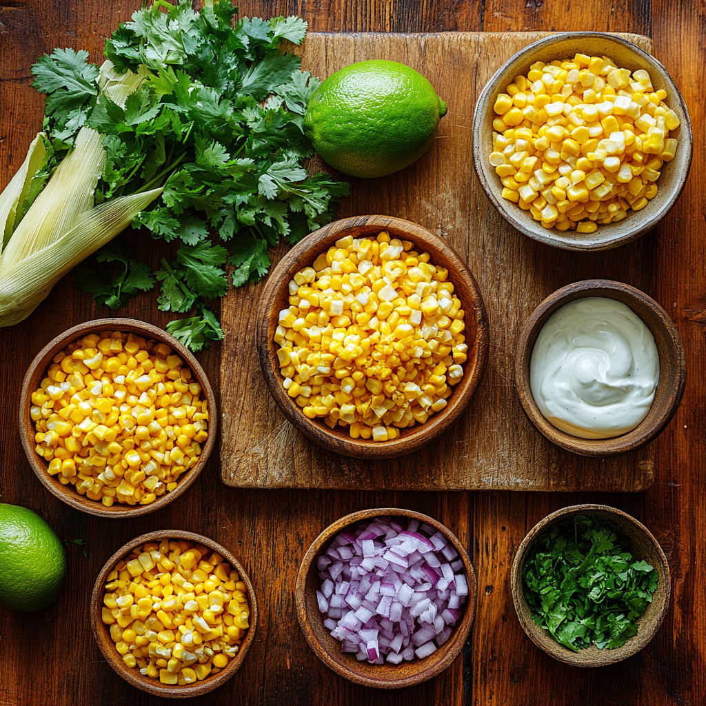 Street Corn Dip ingredients