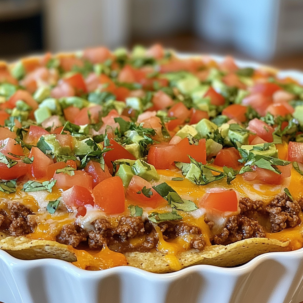 Taco Dip with Ground Beef